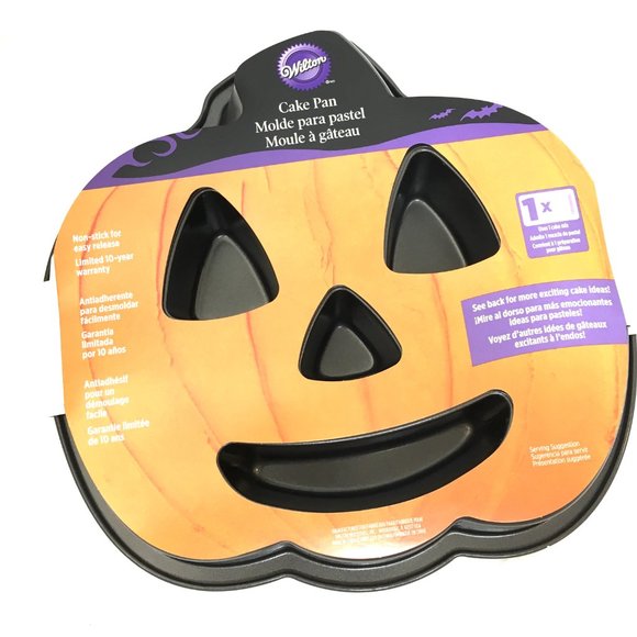 WILTON Non-Stick Pumpkin Cake Baking Halloween Pan NWT - Picture 4 of 8